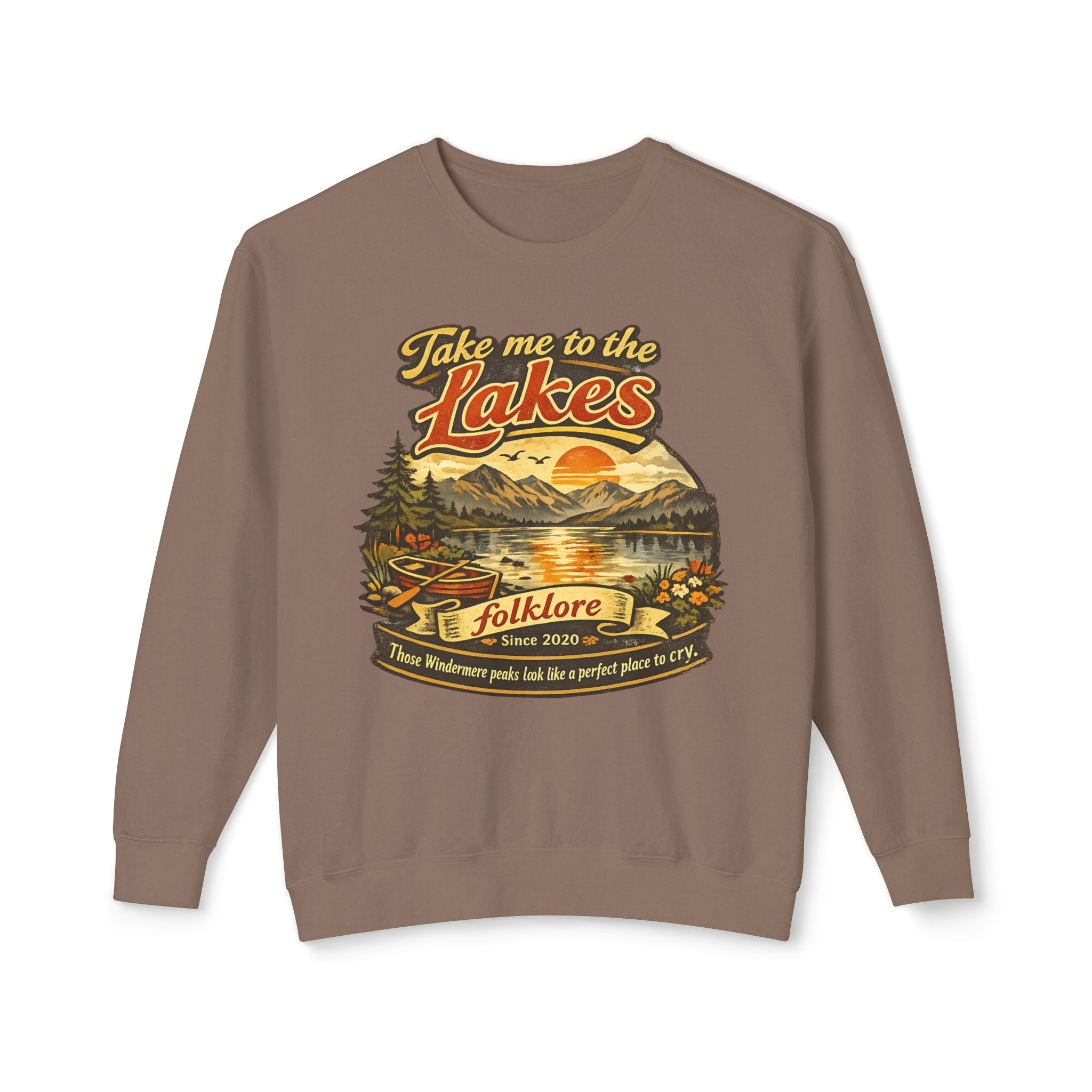 The Lakes Sweatshirt | Swift Crewneck | Vintage Retro Folklore | Era Music Lyrics | Gift for Fan | Oversized Unisex Comfort Colors