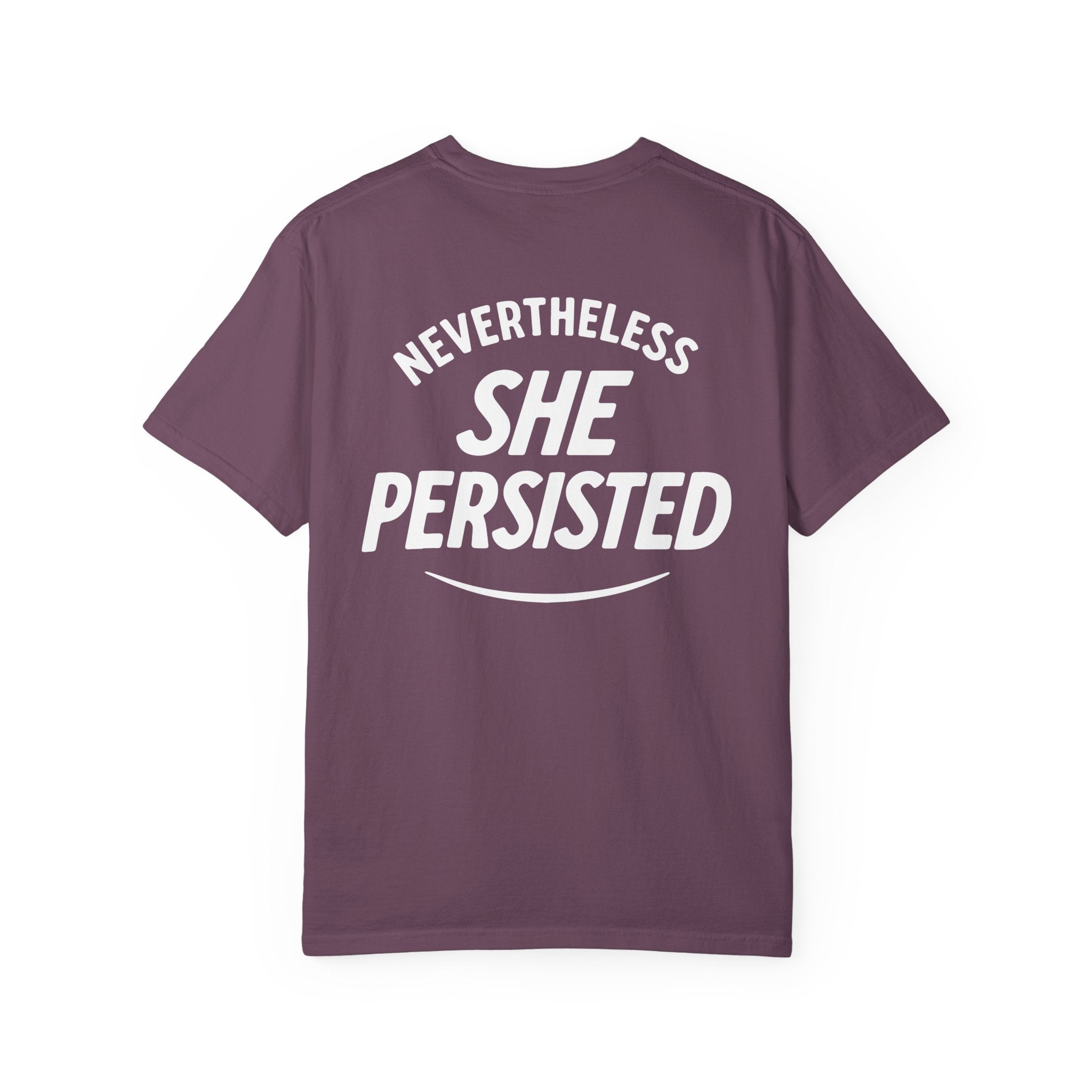 Nevertheless She Persisted Vintage Graphic Tee — Feminist Comfort Colors Tee
