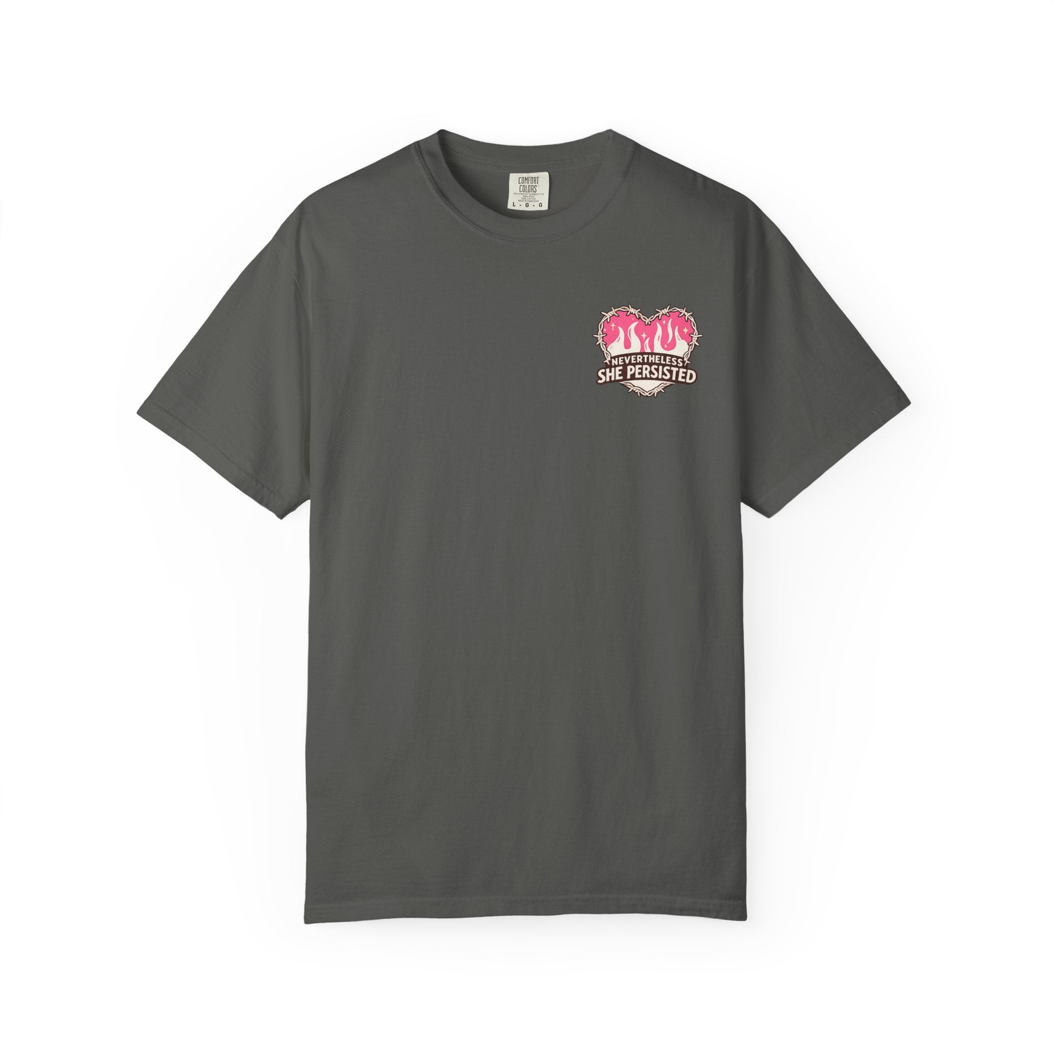 Nevertheless She Persisted Vintage Graphic Tee — Feminist Comfort Colors Tee