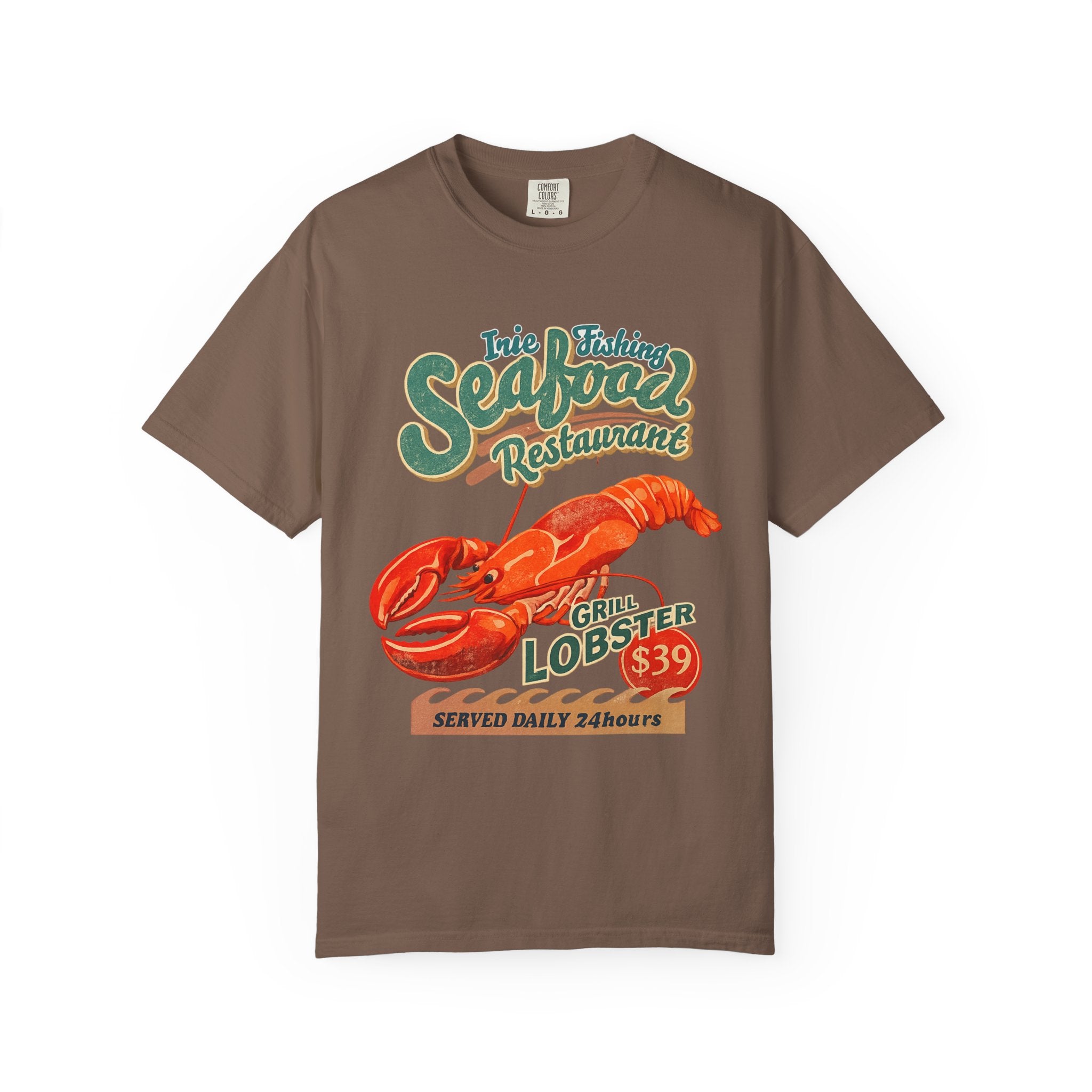 Seafood Restaurant Lobster T-Shirt — Vintage Grill Lobster 39 Tee
