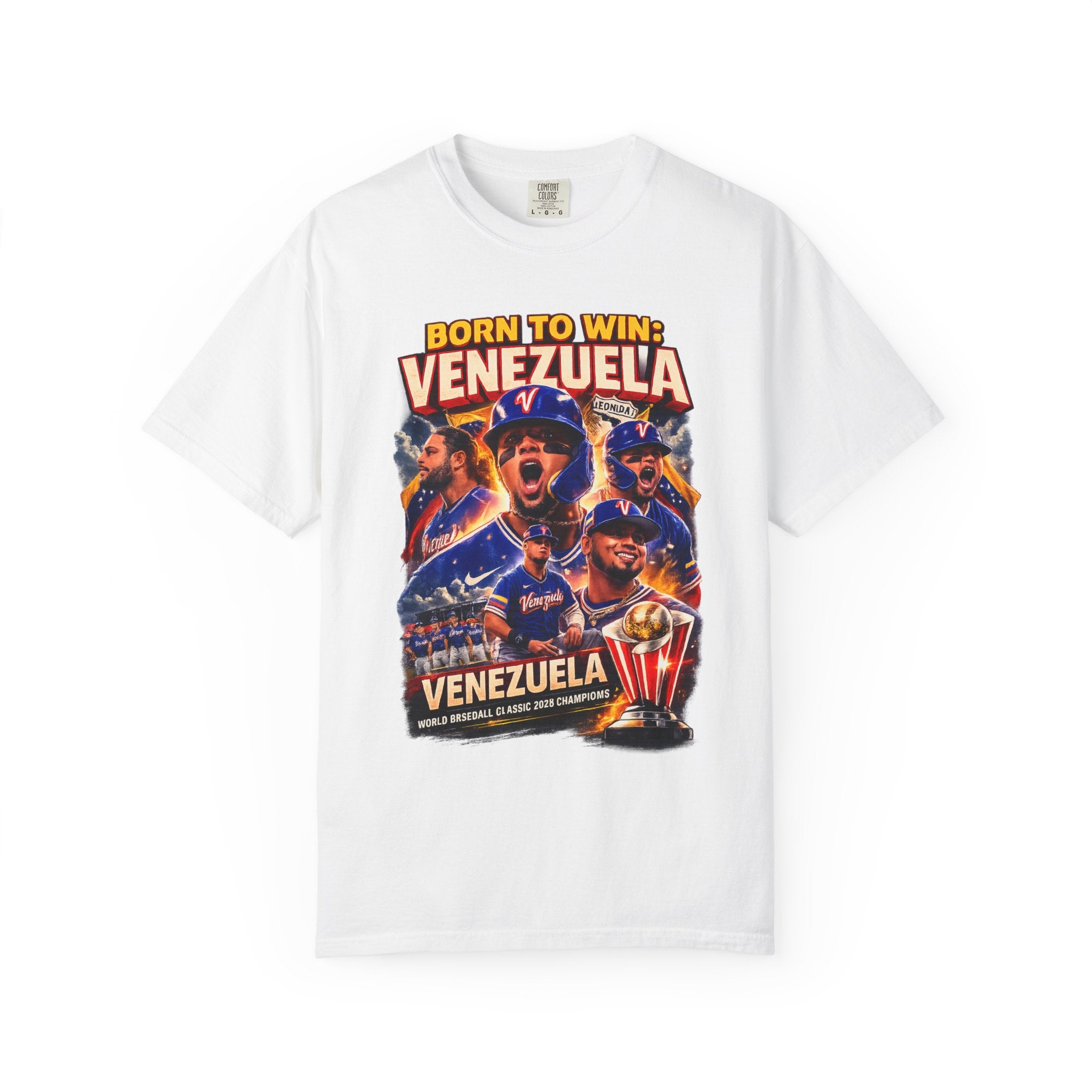 Venezuela WBC Champions 2026 T-Shirt — World Baseball Classic First Title Tee | Comfort Colors C1717 Vintage Baseball Shirt