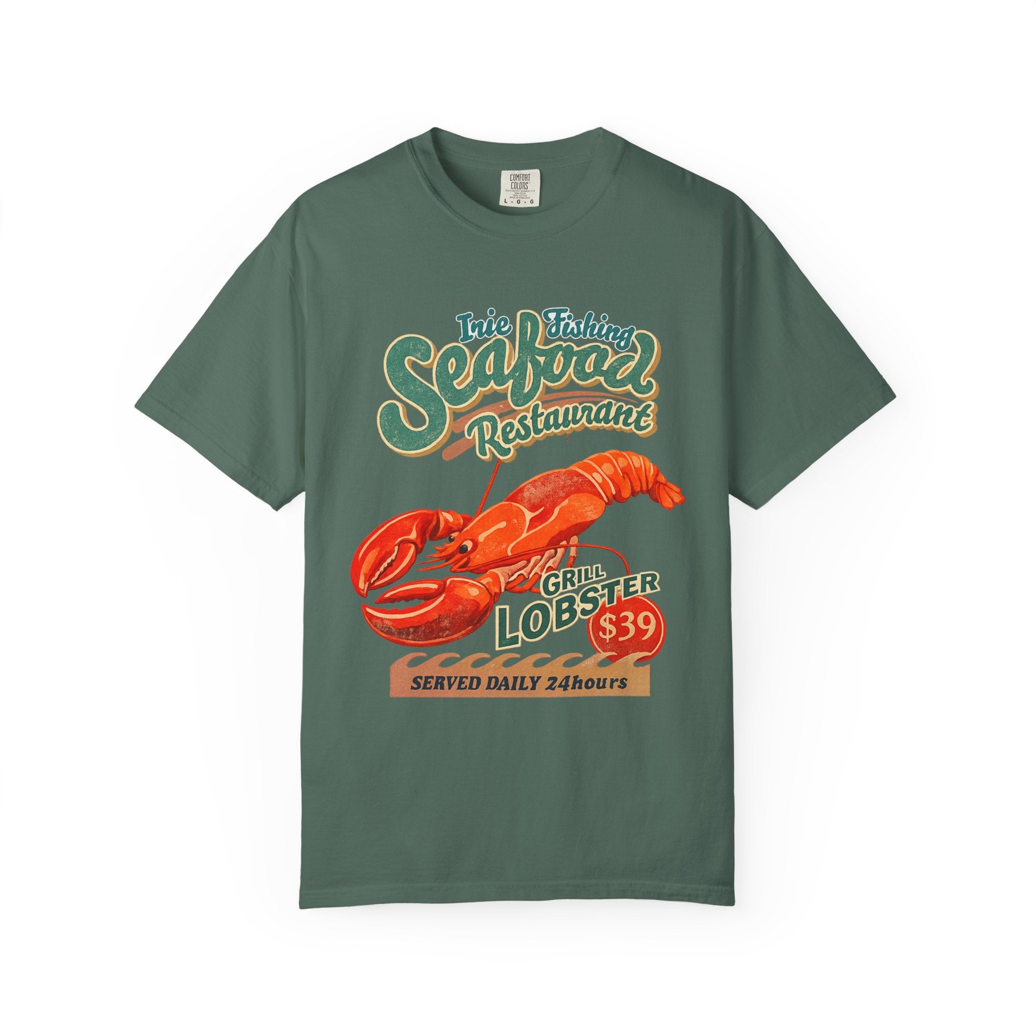 Seafood Restaurant Lobster T-Shirt — Vintage Grill Lobster 39 Tee