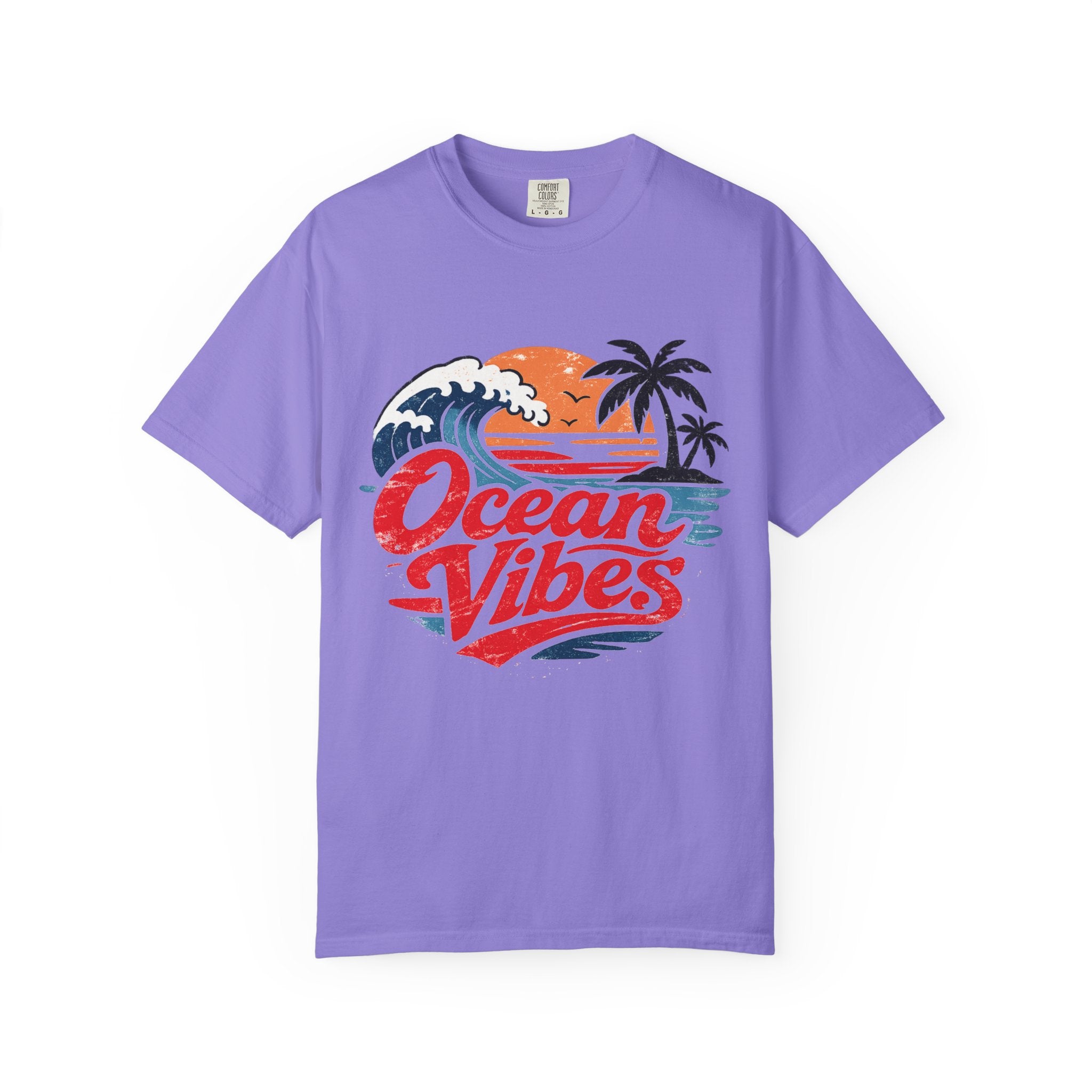 Ocean Vibes Beach Graphic Tee – Coastal Summer T-Shirt