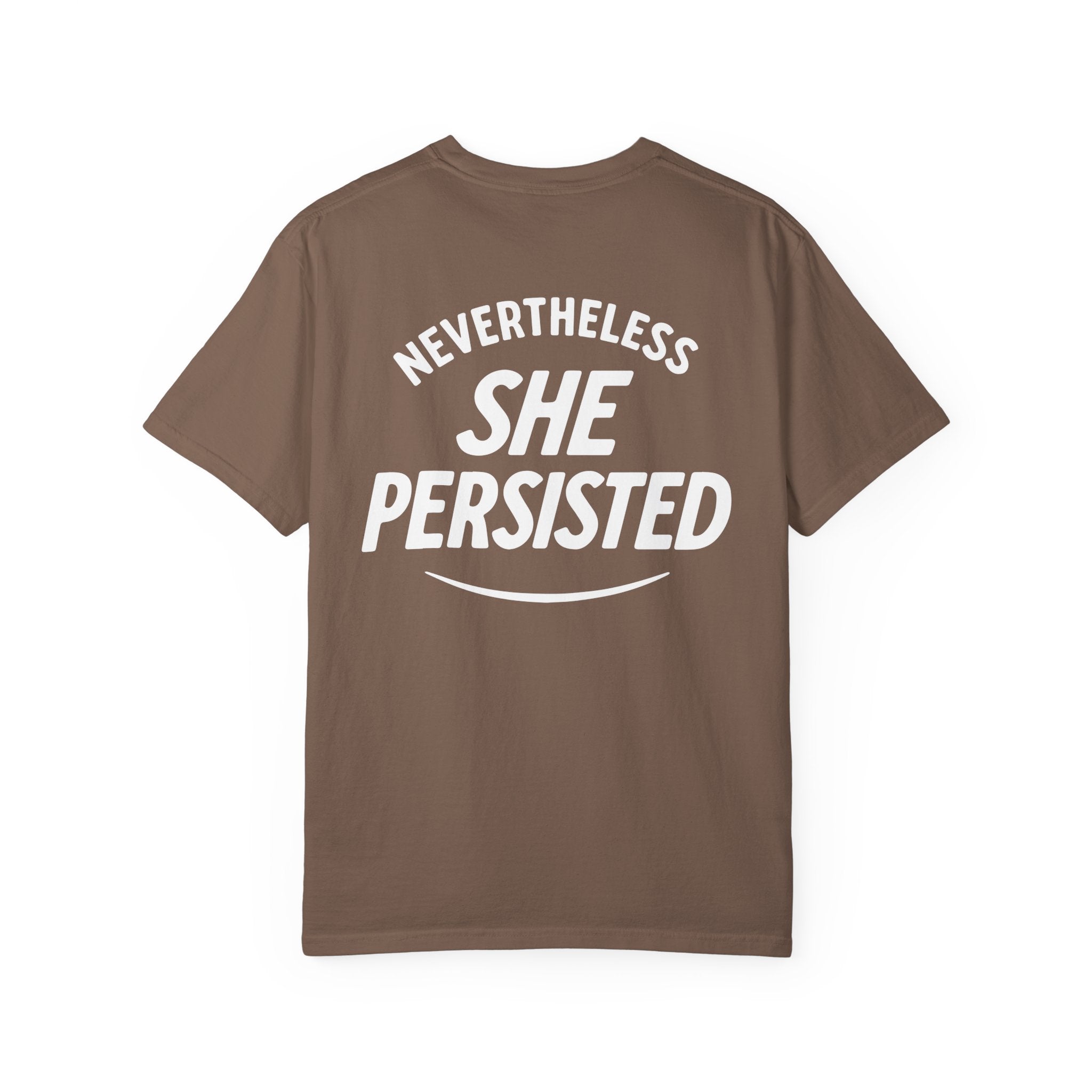 Nevertheless She Persisted Vintage Graphic Tee — Feminist Comfort Colors Tee
