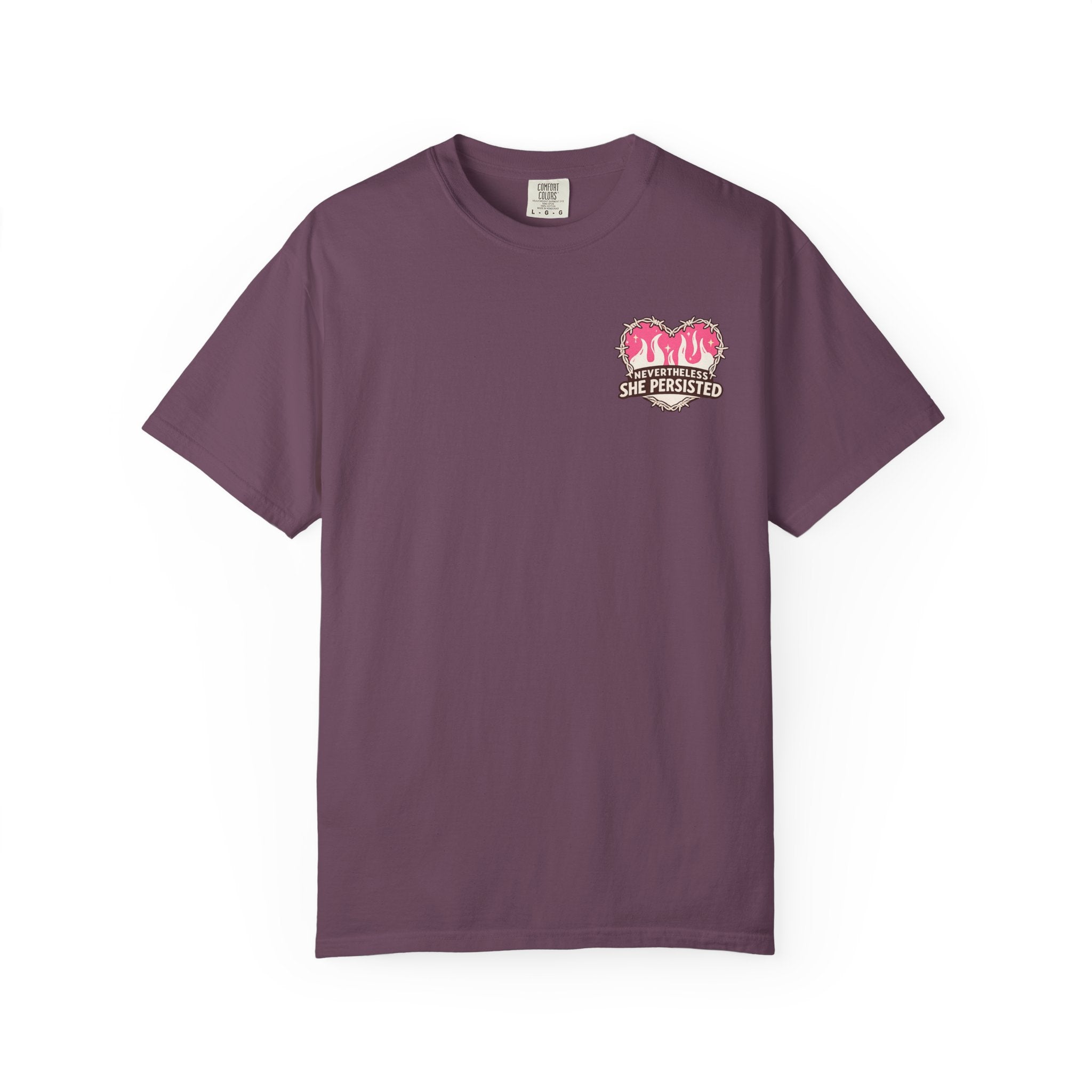 Nevertheless She Persisted Vintage Graphic Tee — Feminist Comfort Colors Tee
