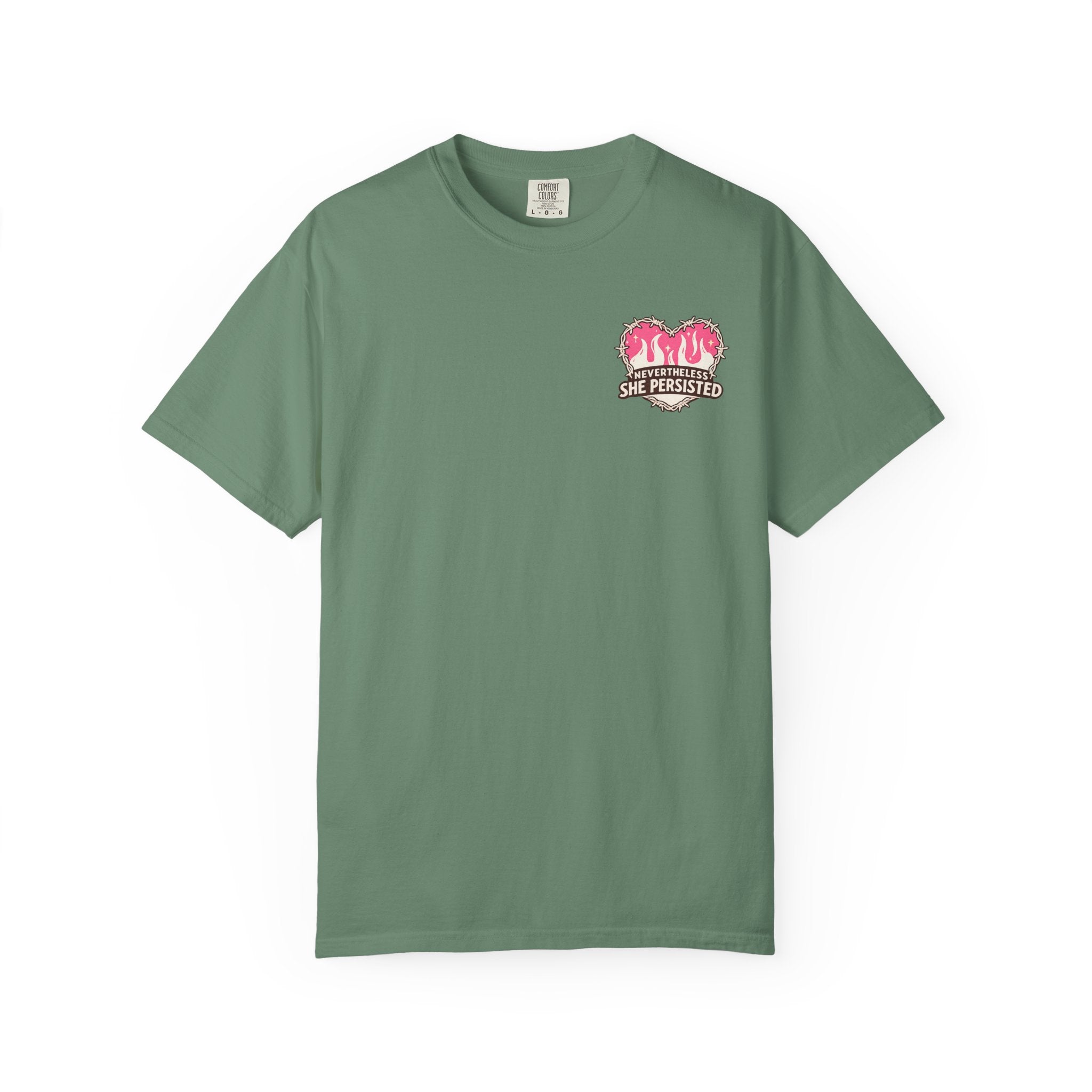 Nevertheless She Persisted Vintage Graphic Tee — Feminist Comfort Colors Tee