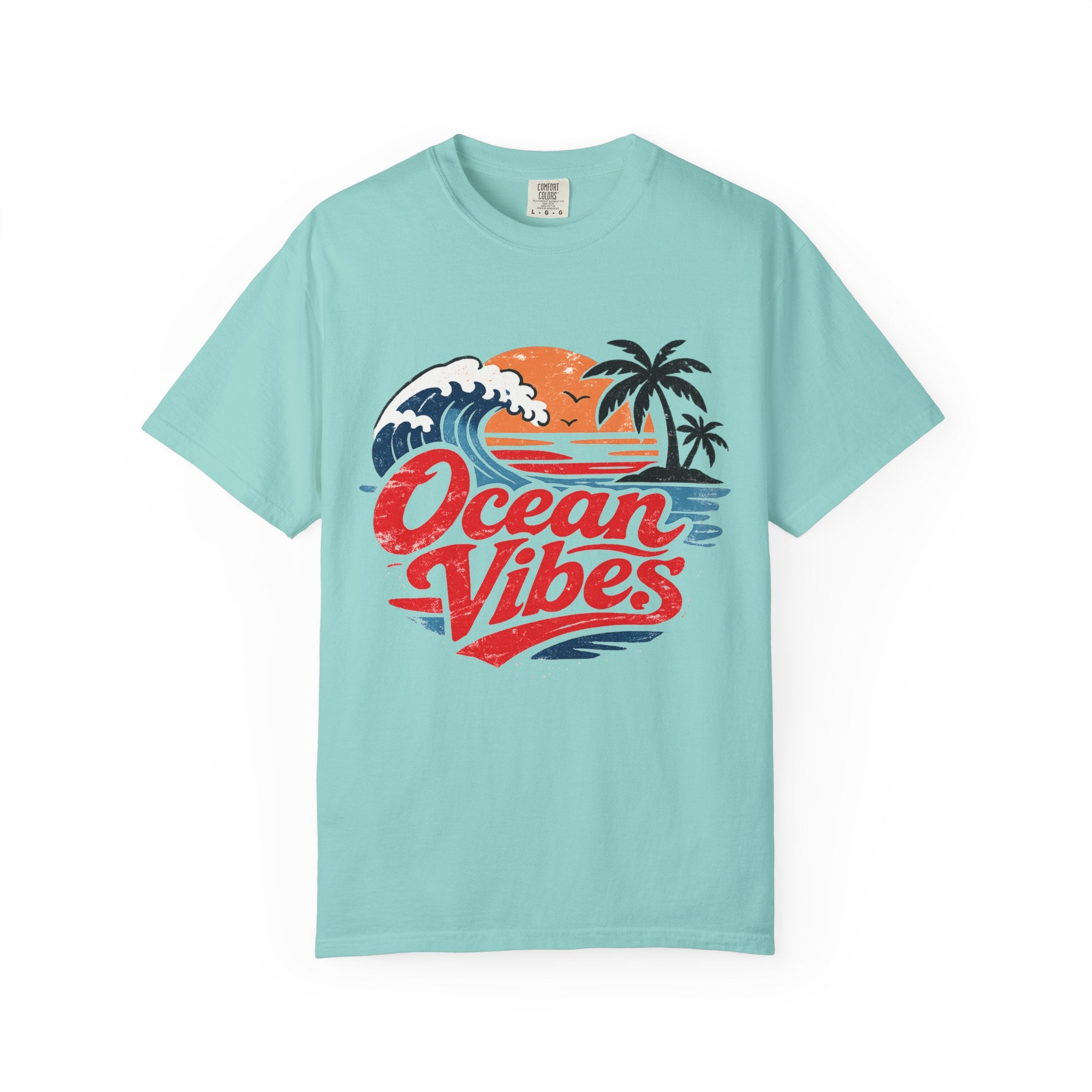 Ocean Vibes Beach Graphic Tee – Coastal Summer T-Shirt