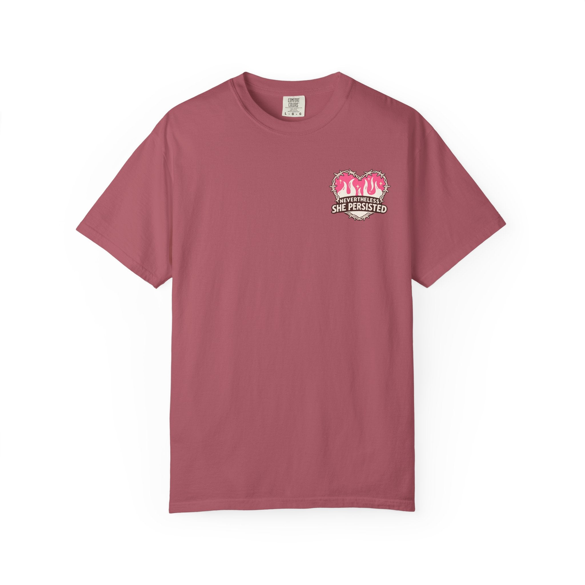 Nevertheless She Persisted Vintage Graphic Tee — Feminist Comfort Colors Tee
