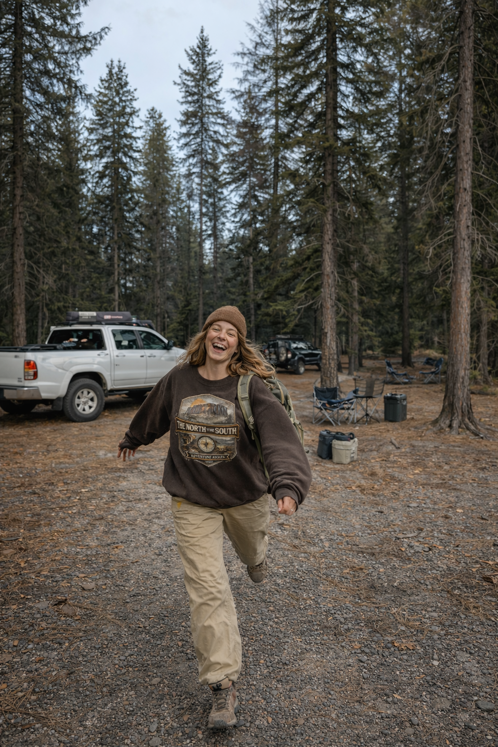 Granola Fits Outfit Sweatshirt – The North of the South Vintage Logo Crewneck