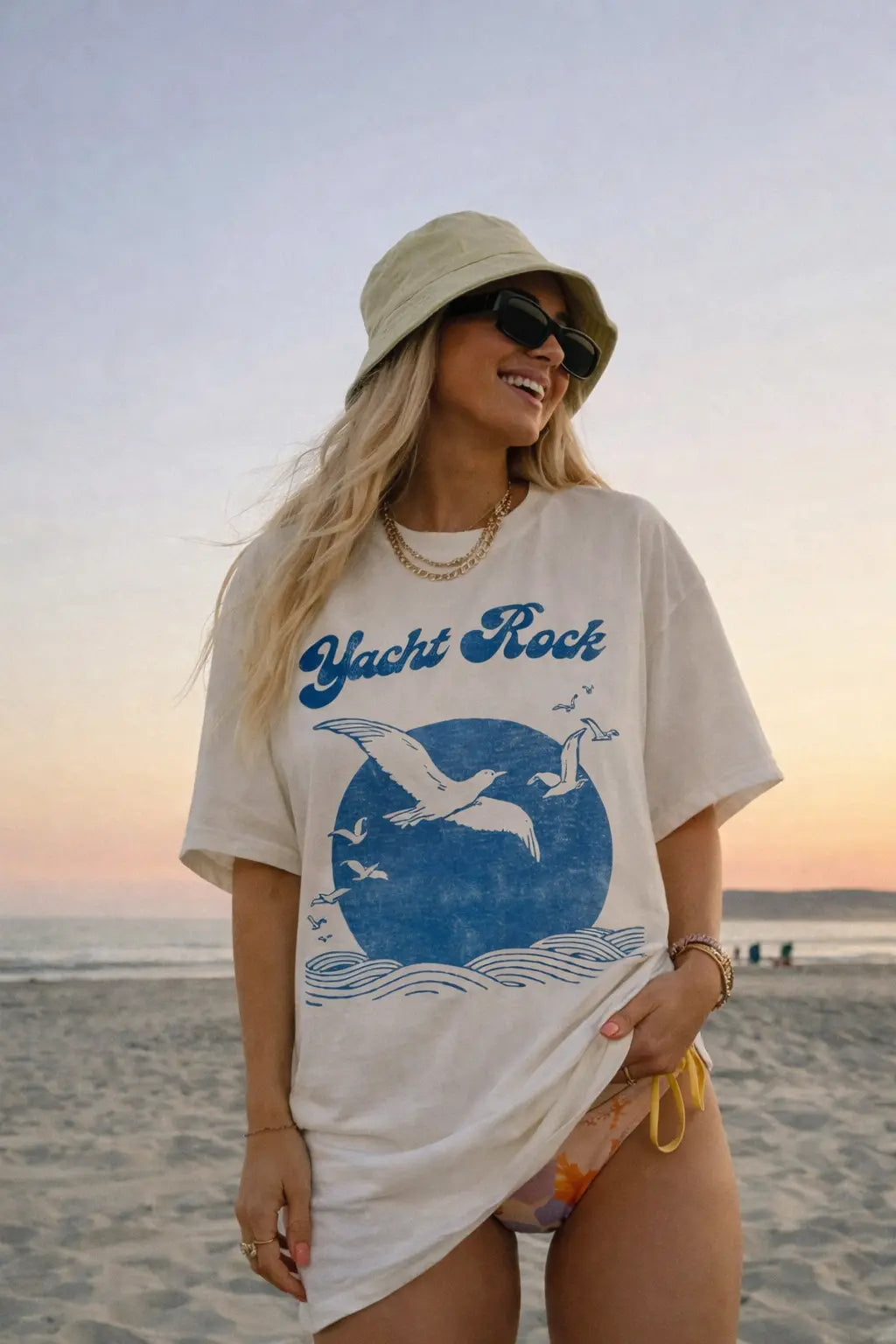 Yacht Rock T-Shirt — Vintage Seagull & Ocean Graphic